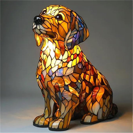 Handmade Pup Lamps